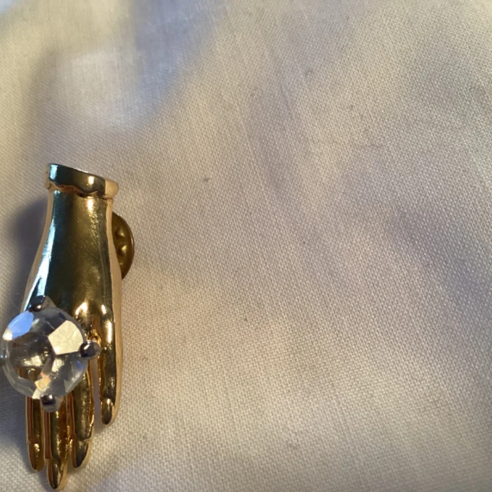 Ring large faux Diamond signed BROOCH so cute 🥰 M. JENT. DESIGNER - Picture 5 of 9